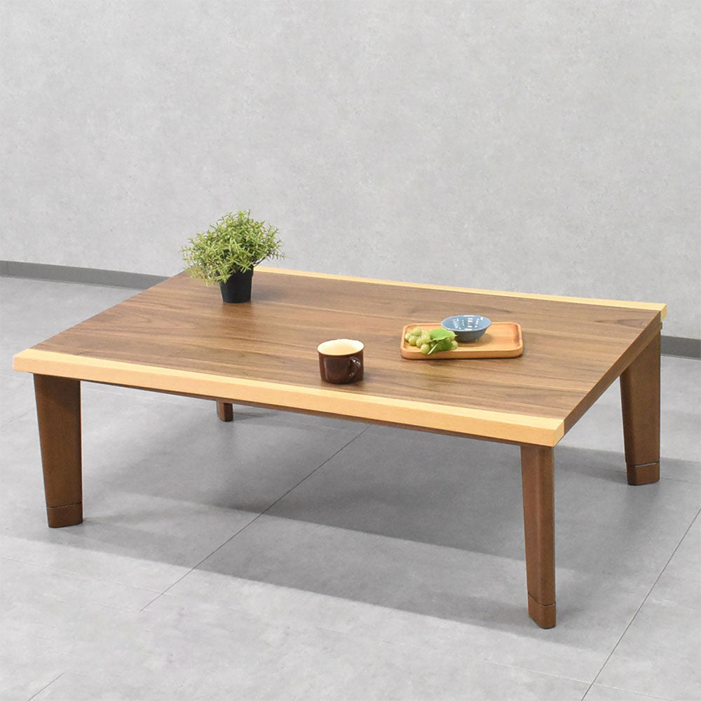 一枚板デザイン120cm幅フラットヒーターこたつテーブル – Fulect