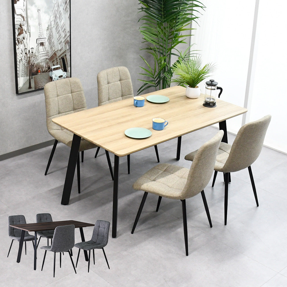 ダイニングテーブルセット 4人掛け チェア4脚付き 選べる2カラー