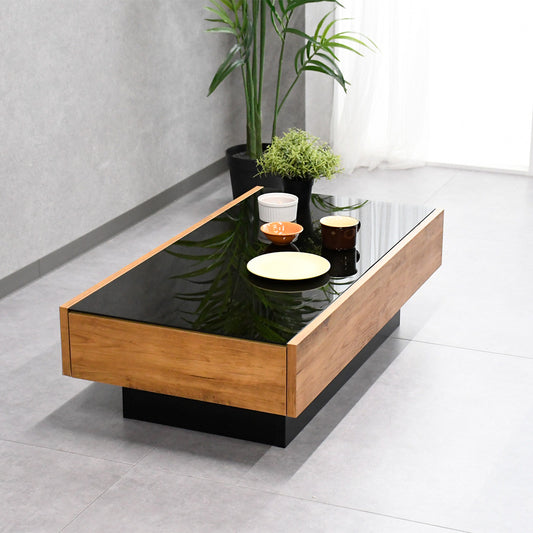 日本製105cm幅収納付きセンターテーブル