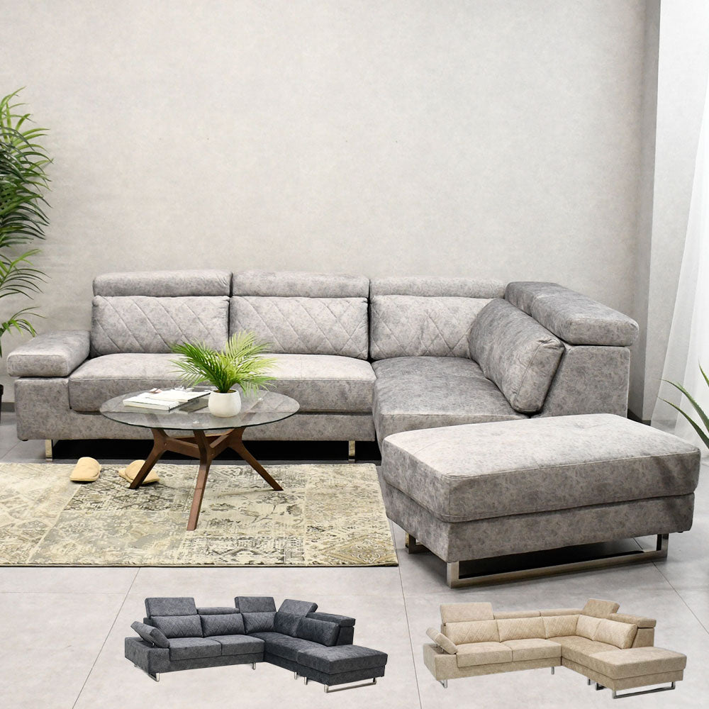 高機能ファブリックソファ｜3色展開・キズや汚れに強い・表情豊かな