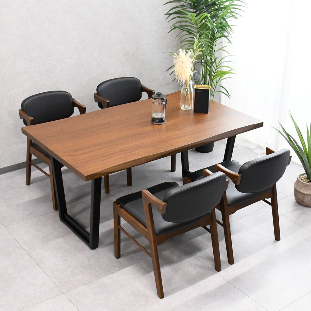 ダイニングテーブル《ウォールナット突板》ブラウン 楽天市場】5%offクーポン配布中 ダイニングテーブル 6人掛け 幅180