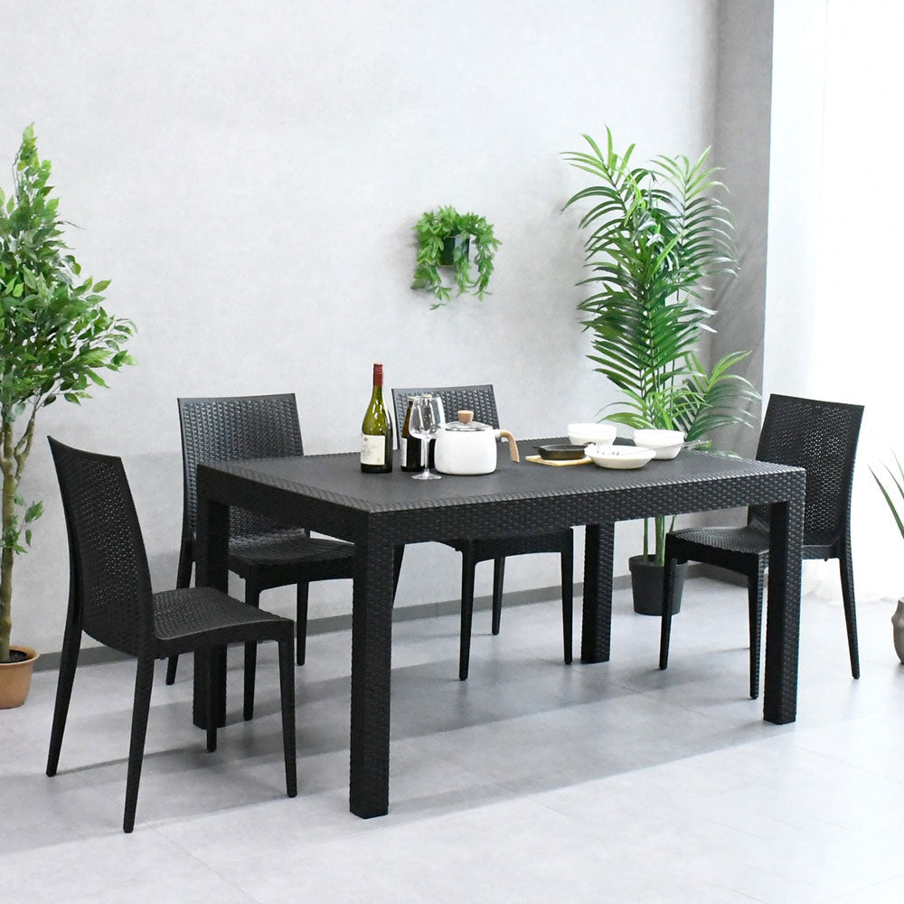 雨ざらしOKの高耐久なガーデンファニチャー 5点セット テーブル チェア Fulect(フレクト)|家具のセレクトショップ