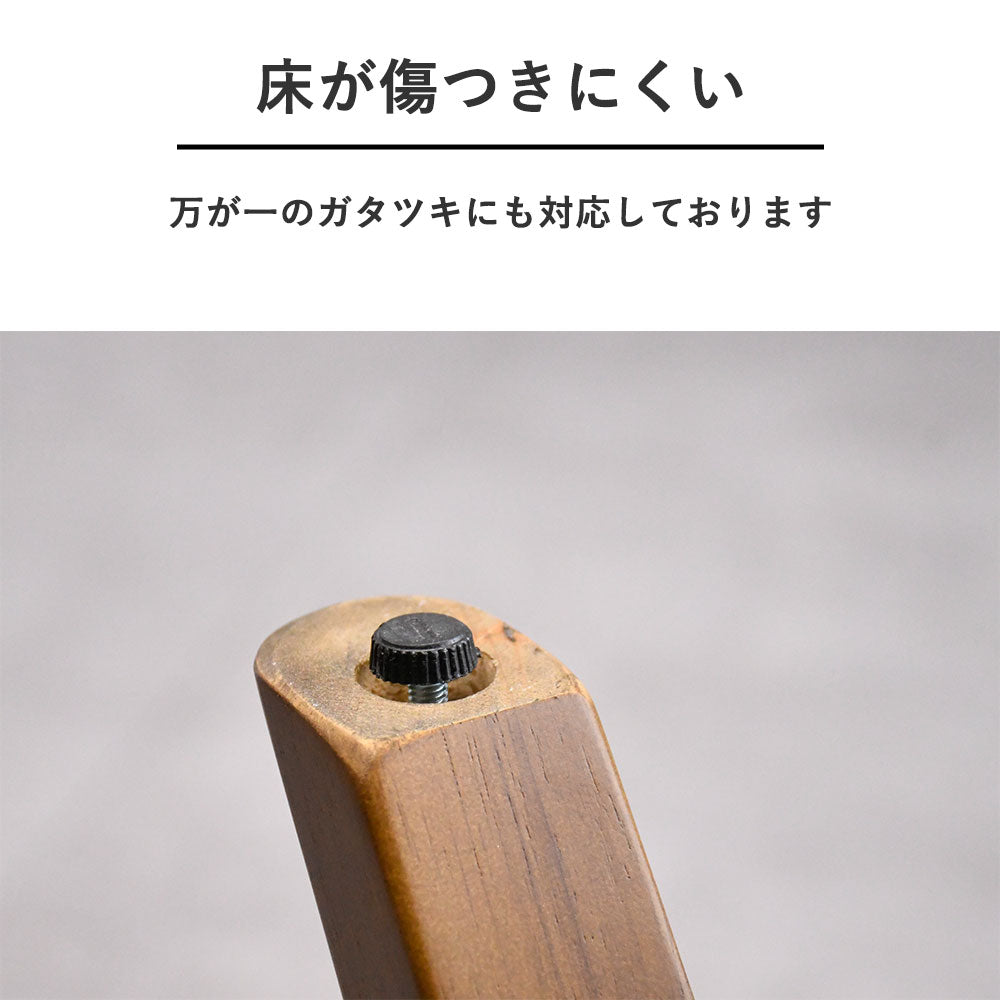【110cm 円形ダイニングテーブル】グレーメラミン天板×ブラウン木脚｜モダン北欧風