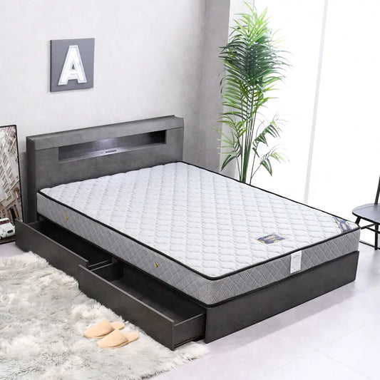 LED照明収納付きベッド ダブル ワイドダブル クイーン 3サイズ Fulect（フレクト）｜家具のセレクトショップ