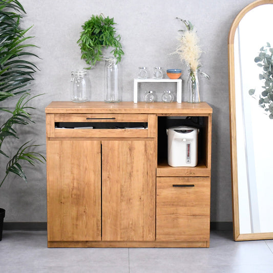 国産完成品105cm幅キッチンカウンター