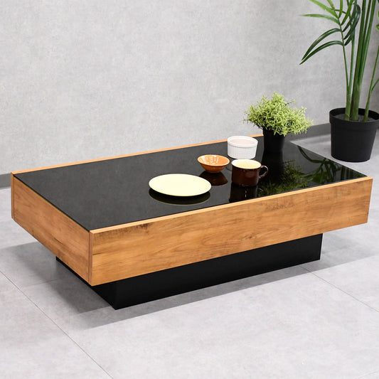 日本製105cm幅収納付きセンターテーブル