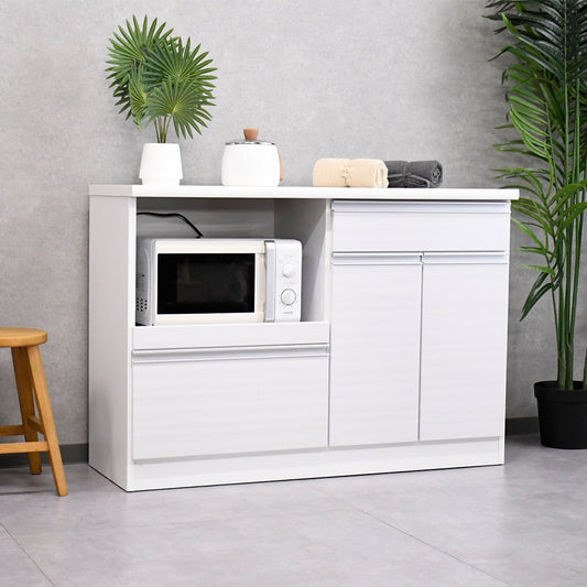 国産完成品120cm幅キッチンカウンター