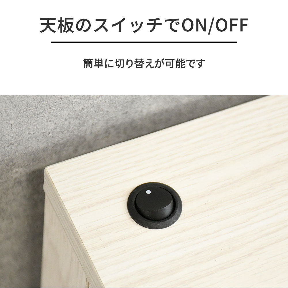 【LED照明付き】卓上コレクションケース ガラスショーケース 3色対応（ホワイト／ベージュ／ブラウン）