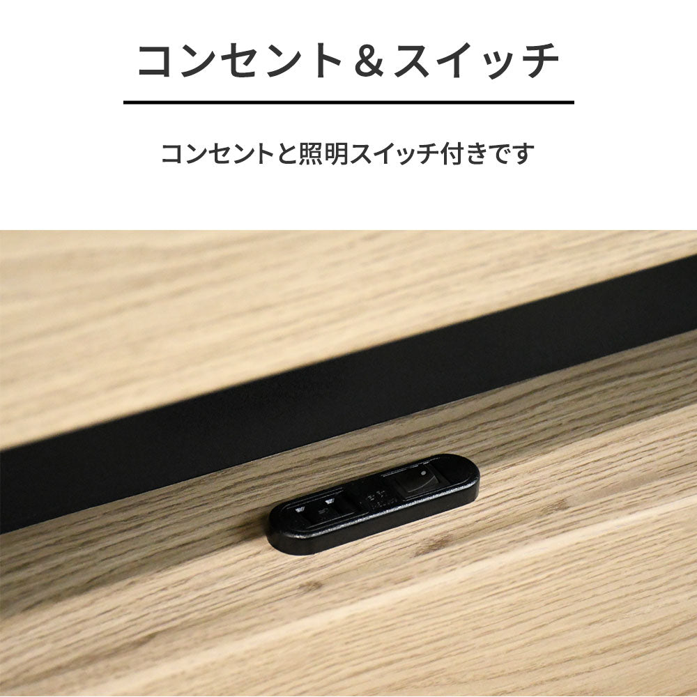 【ワイヤレス充電＆LED照明付き】モダンベッド 3サイズ対応（シングル／セミダブル／ダブル）