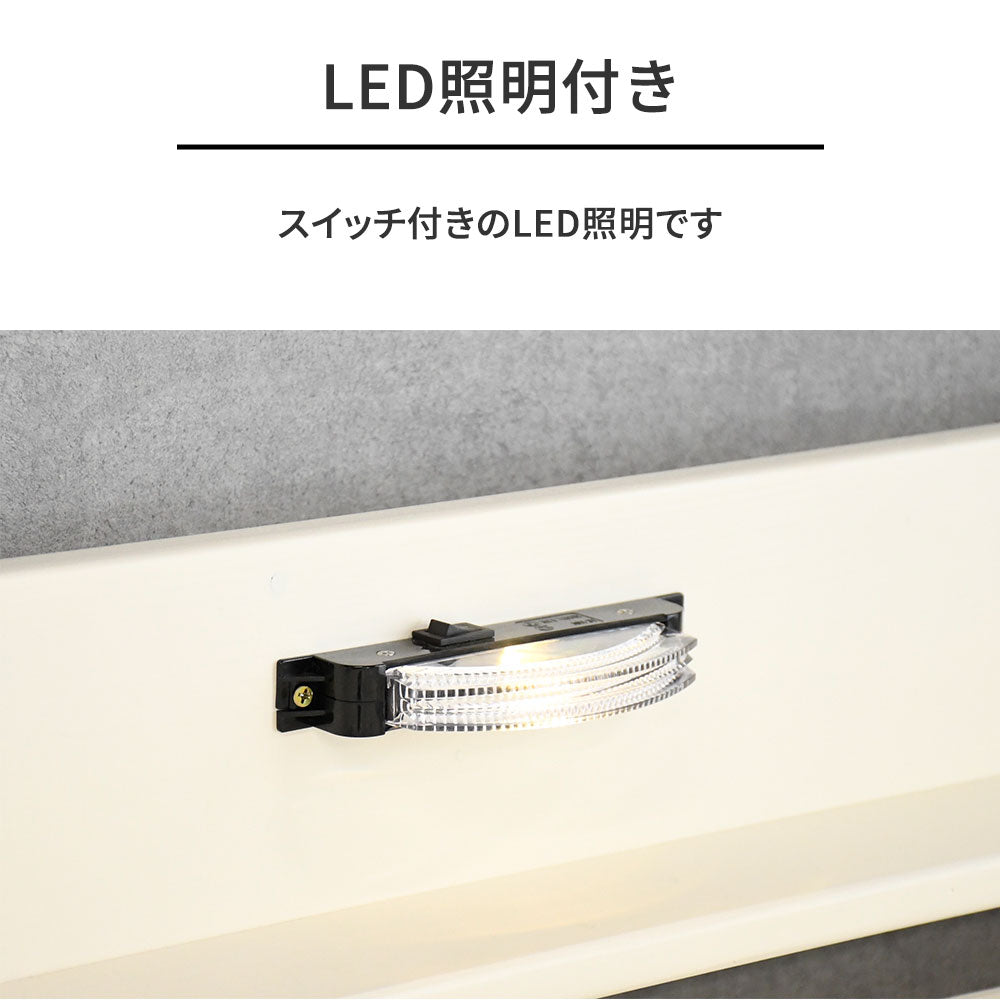 二段ベッド 静止耐荷重900kg フィンランドパイン材 LED照明付き