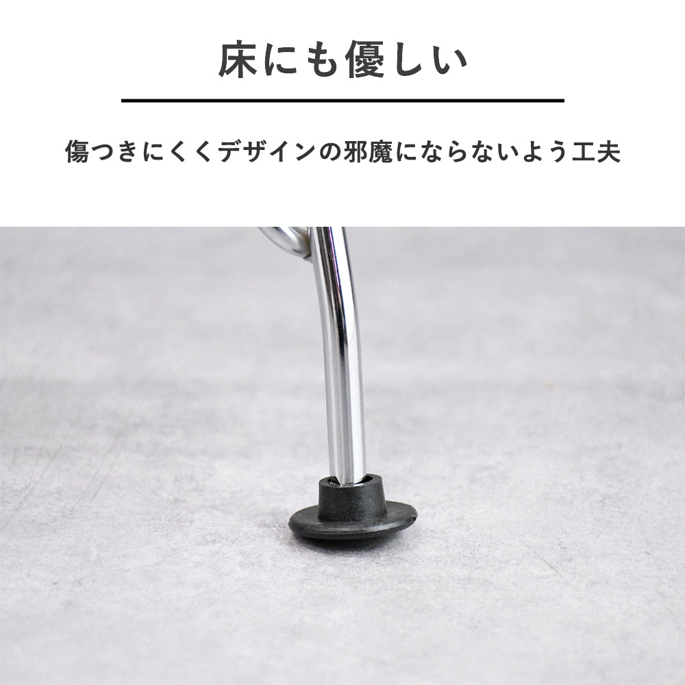【透明感のある美しさ】クリアチェア｜イームズ風デザイン×クローム脚チェア